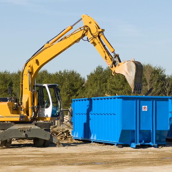 what size residential dumpster rentals are available in Pierceton